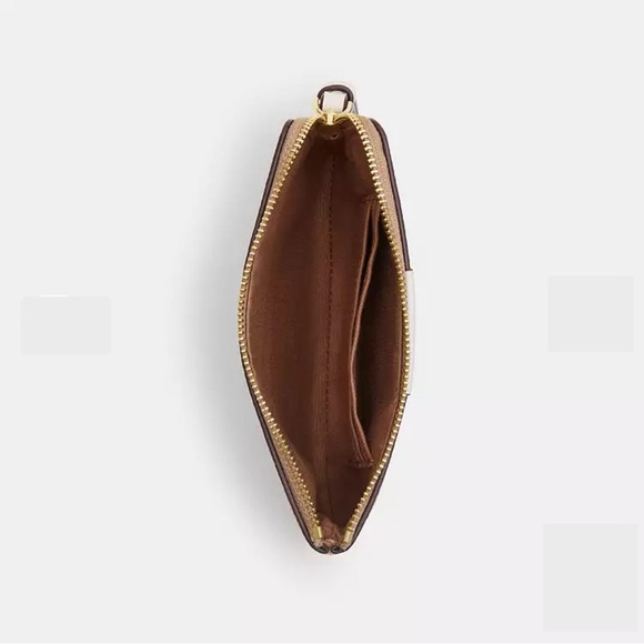 Coach Signature Canvas Corner Zip Wristlet - Picture 2 of 4
